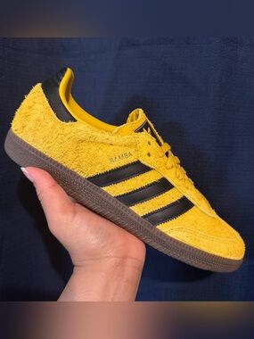 adidas Yellow and Black Samba OG men sneakers